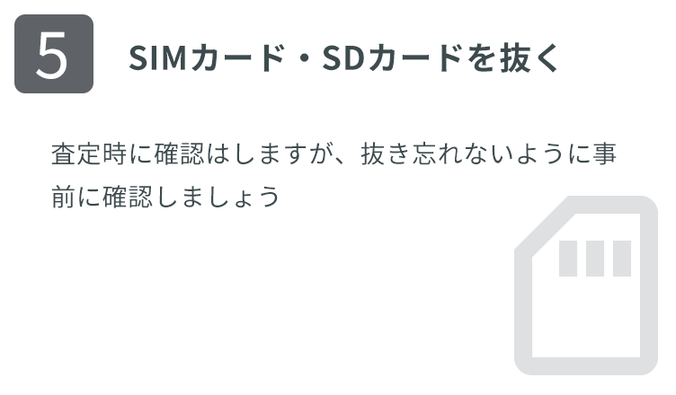 SIMカード・SDカードを抜く